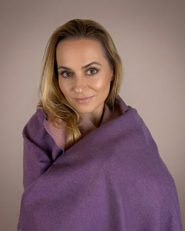 Szal "Lavender Dream Duo w odcieniach fioletu (175x64cm)