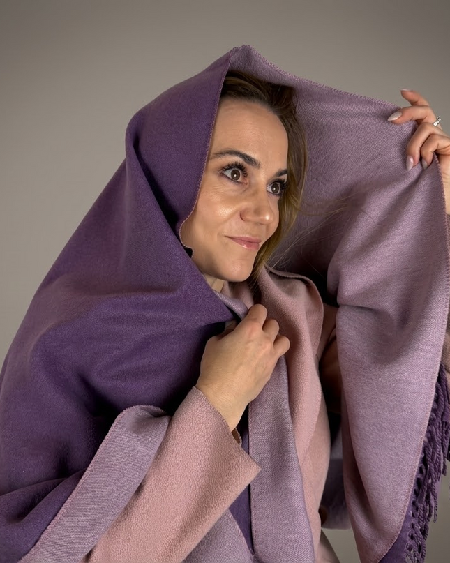 Szal "Lavender Dream Duo w odcieniach fioletu (175x64cm)