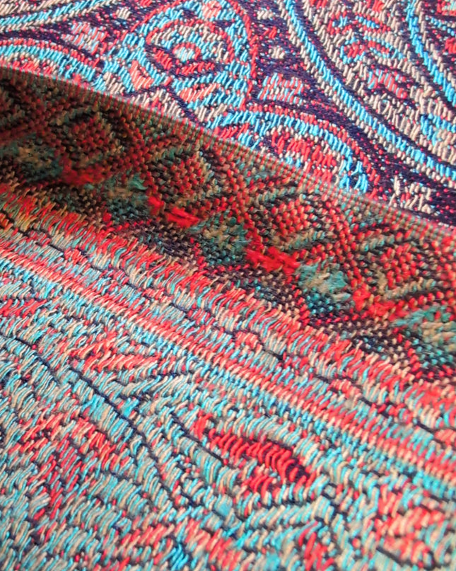 Chusta "Gwiezdny Pył" – bordowy granat z grą świateł (207x70 cm)