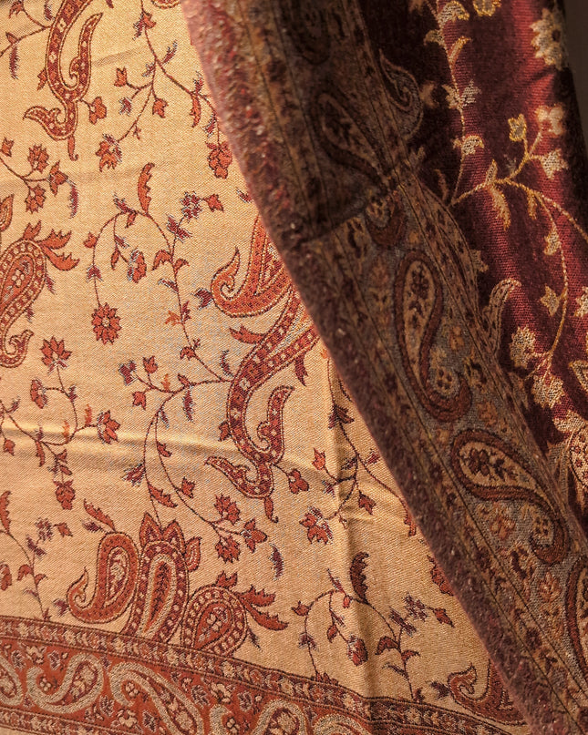 Bordowy brązowy parsey 210x70