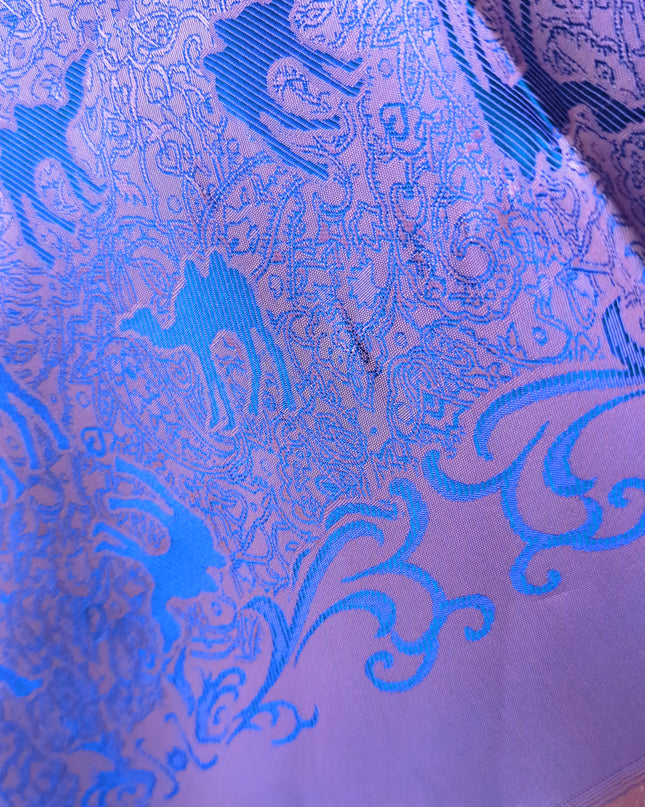 Chusta orientalna – wielbłądy w odcieniach fuksji i fioletu (175x68 cm)