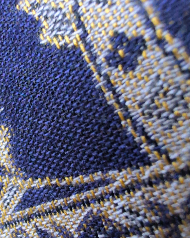 Chusta "Midnight gold" – królewski granat i złoto (210x70 cm)