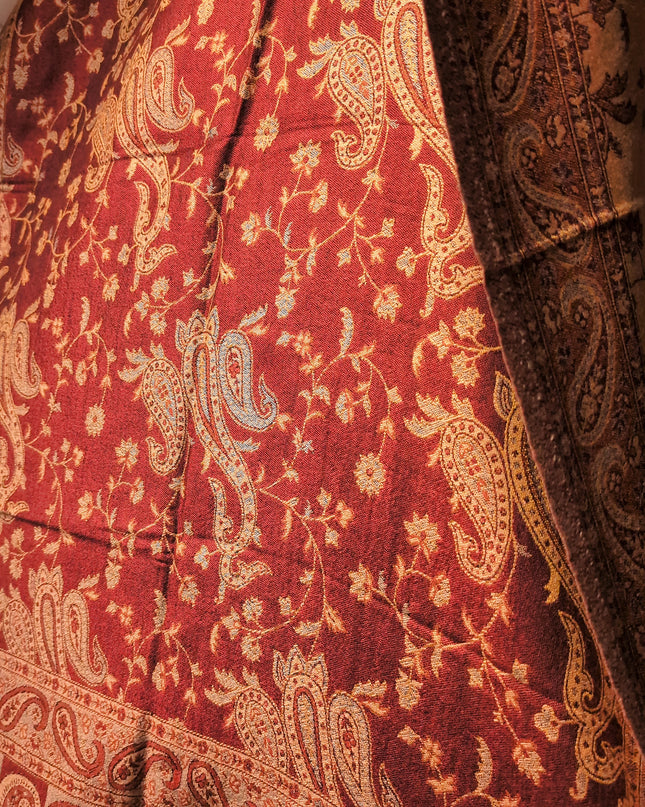 Bordowy brązowy parsey 210x70