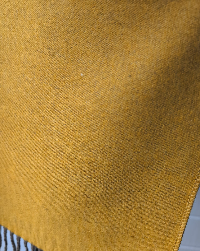 Szal "Golden Olive Duo" szlachetna zieleń i złocista ochra (175x64 cm)