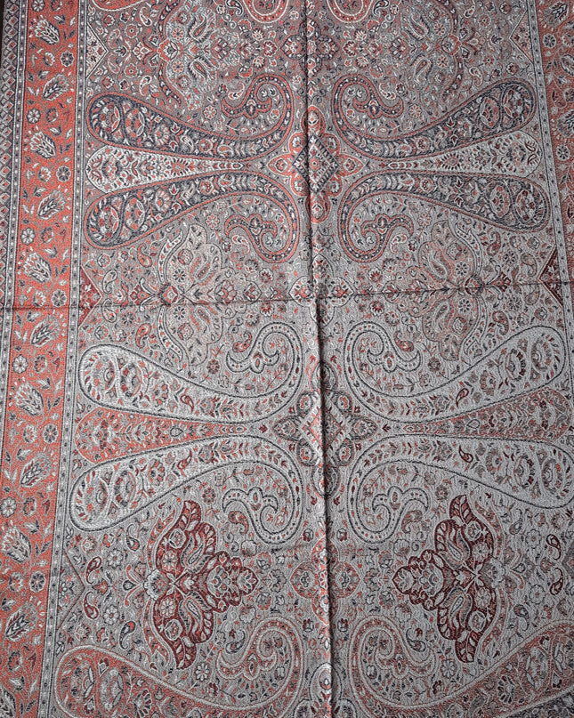 Szal "Orange Amber" w Stylu Boho Silver (210x70cm)