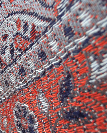 Szal "Orange Amber" w Stylu Boho Silver (210x70cm)